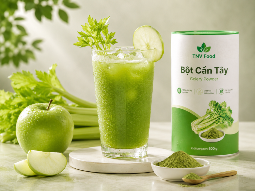 Bột cần tây TNV Food cần tây táo xanh